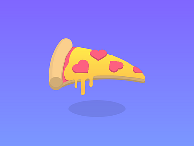 Pizza Love addict cheesy design food illustration illustrator love pizza love vector