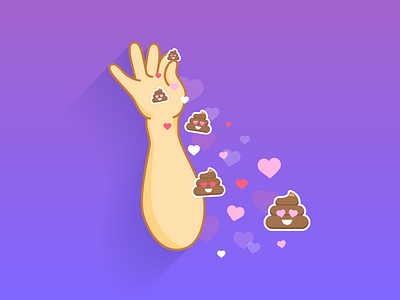 Sprinkle Love design emoji illustration illustrator love poop salt bae sprinkle vector