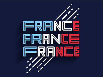 World Cup Champs champions country football france game letter lettering soccer type typography world cup