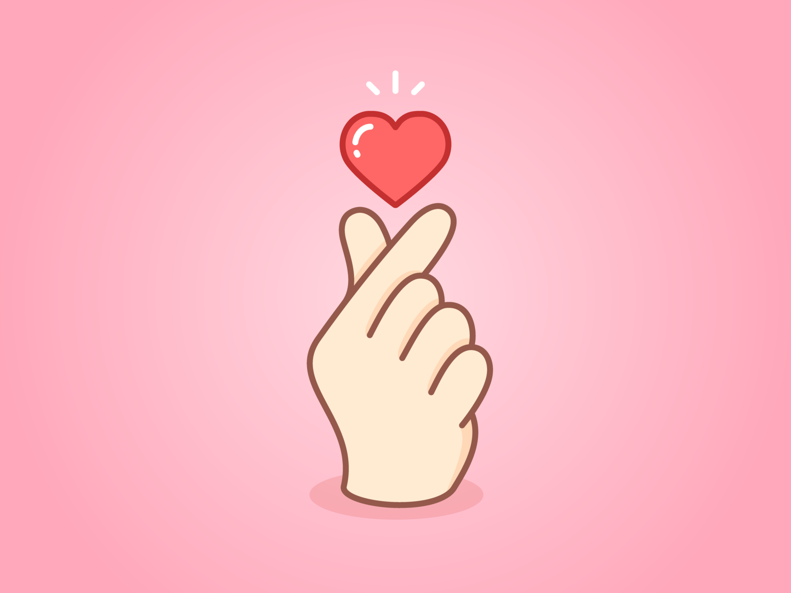 finger heart by marc louis rosario on dribbble finger heart by marc louis rosario on