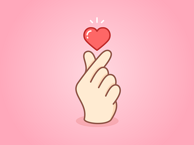 Finger Heart By Marc Louis Rosario On Dribbble