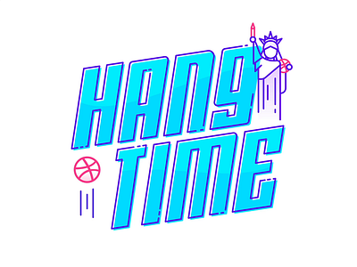 Hang Time NYC! animation conference dribbble dribbbler gif hangtimenyc icon illustration letter lettering type typography