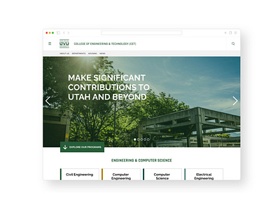 UVU Redesign Concept design ui uvu web design