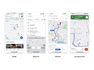 Simplified Google Maps Case Study by Tyson Cottam on Dribbble