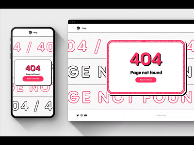 404 Page Design 404 404 page animation bitski blog design figma ui web design