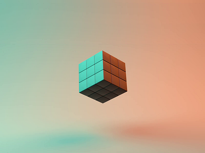 Cube Spin 3d animation cinema4d