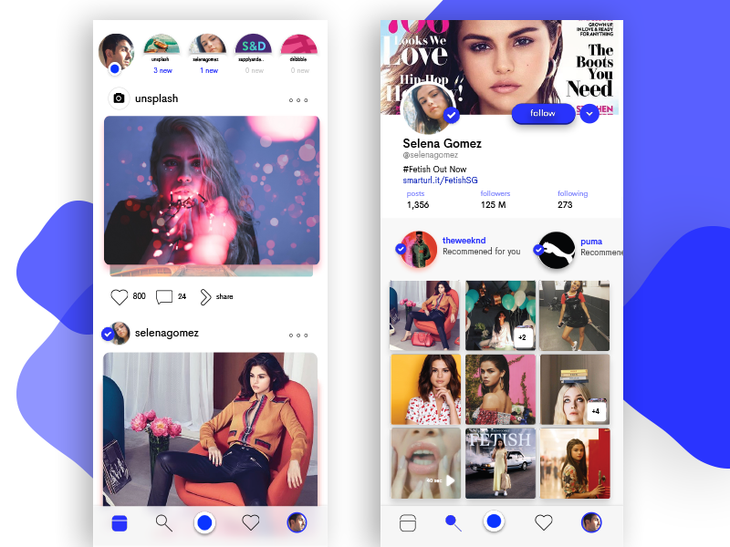 Instagram Concept by punit on Dribbble