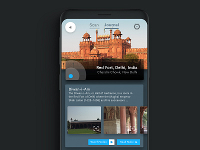 Travel App Design android app design galaxy s9 heritage history interface samsung travel ui ux