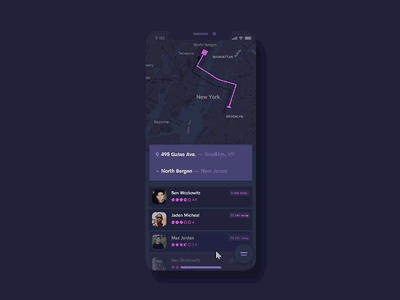 Taxi App - Adobe XD animations animation app design design illustration interaction design interface ios iphone x ui user experience user interface ux