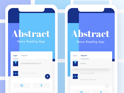 Login Form Design - Abstract abstract form design interface ios login design login form login interface register ui user experience user interface ux
