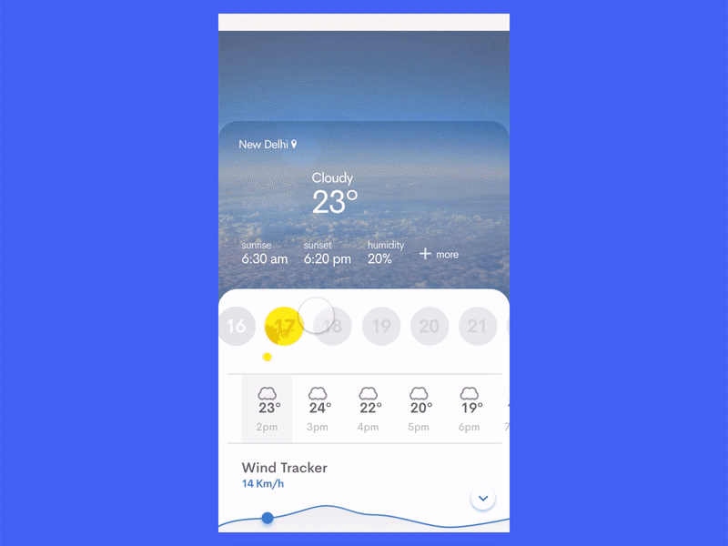 Weather App Interaction 🌤