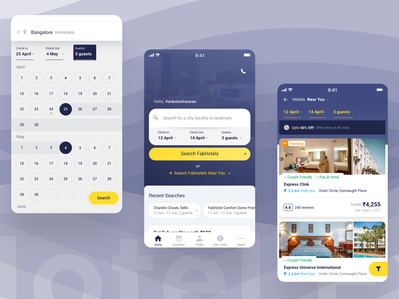 Hotel Booking UI Design by punit on Dribbble