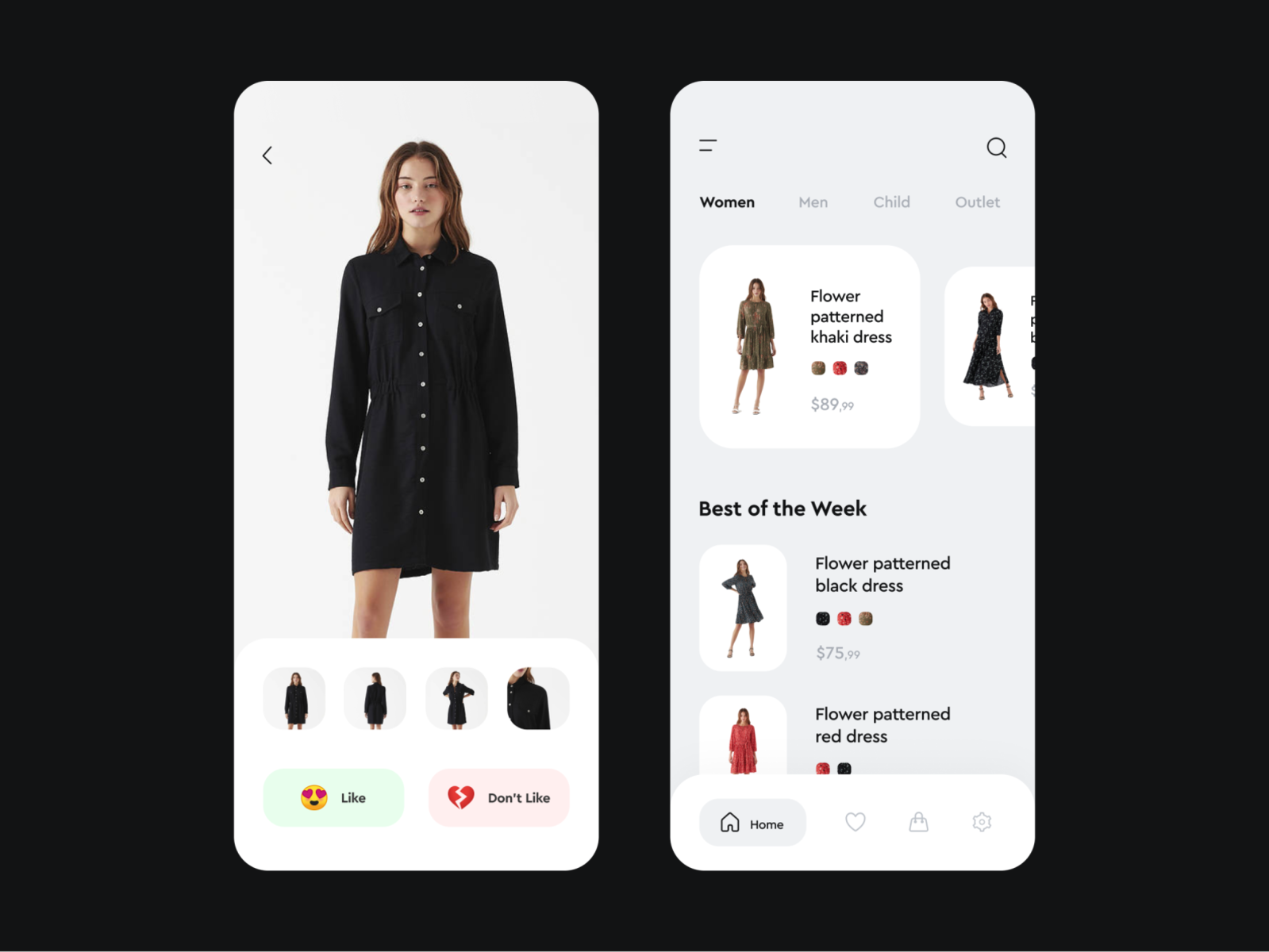 Clothing App by Emre Huzeyfe Baştaş for StanVision on Dribbble