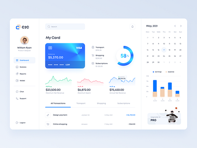 Wallet Dashboard Design