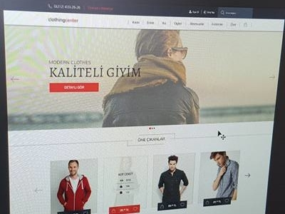 Clothing Site app blog company creative design freelance project ui ux web website