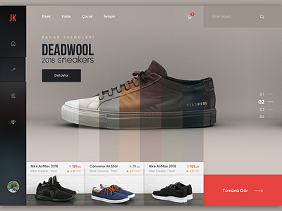 Sneakers Store app art creative dailydesign design ecommerce flat home homepage interactive interface minimal minimalism mobile project sneakers ui uidesign ux webdesign