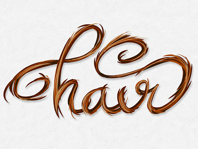 Hair! hand lettering