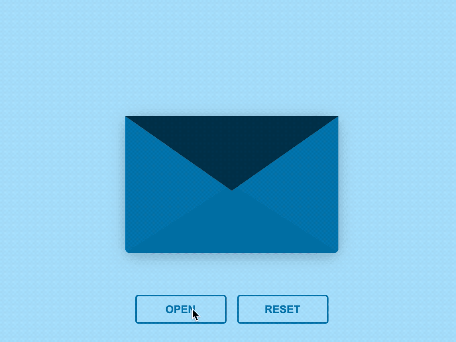 Envelope Open Animation with Hearts animation css envelope