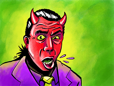 Devil avatar devil halloween illustration ipad pro procreate