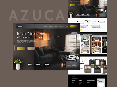 AZUCA-Interior Design Website Concept adobexd design figma graphic design ui ux