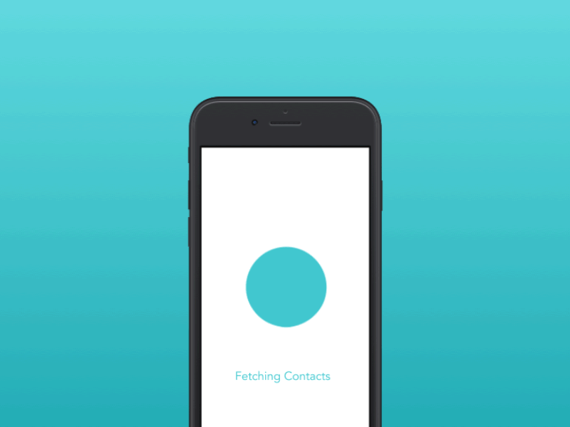 Contacts Loader animation contacts gif interaction loader mobile ui