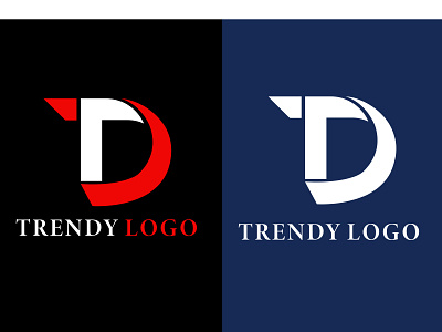 (T+D)trendy logo branding graphic design logo motion graphics