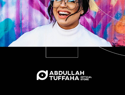 Abdullah Tuffaha optical store branding design graphic design illustration logo vector
