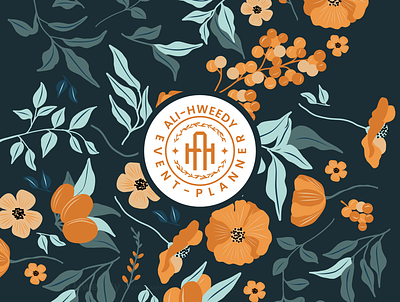 ALi hweedy event planner branding design graphic design illustration logo