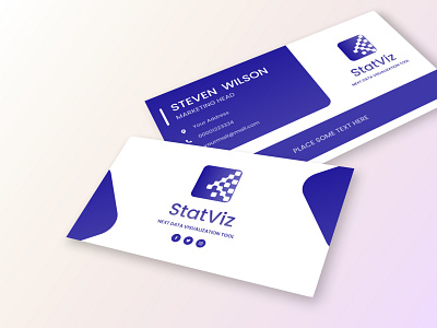 Logo and business Card for Data Visualization company 3d app branding business card data graphic design illustration logo ui ve vector visualization