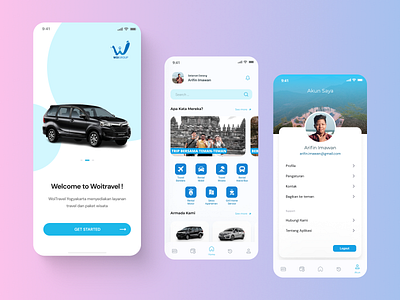 WoiTravel Mobile App Design