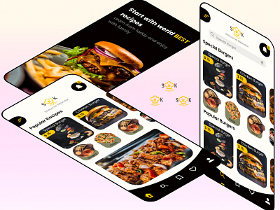 Food App @qclay app branding design foodapp graphic design logo typography ui ux vector