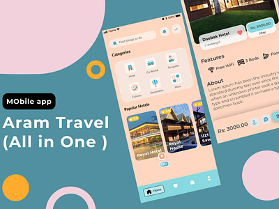 Aram Travel ( All in One ) Mobile Application app graphic design ui ux