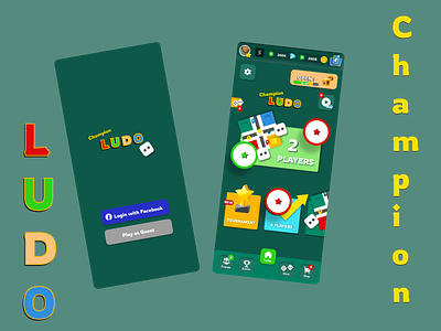 Champion Ludo Game App app branding design graphic design logo typography ui ux vector