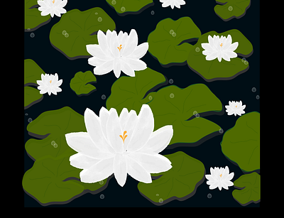 Lotus basic design digital art floral vector illustration vector