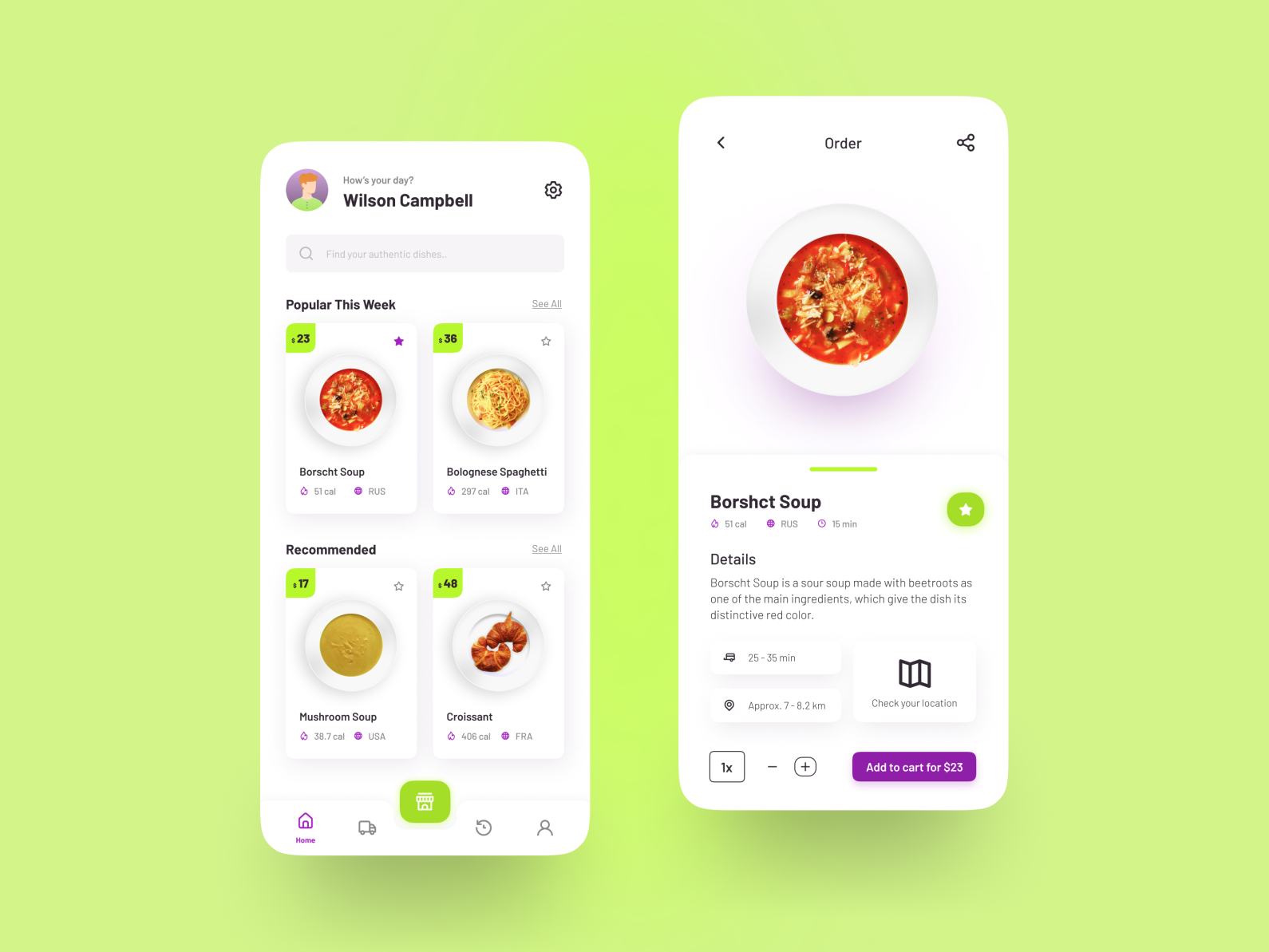 Order Dish App by Benu Wisnu on Dribbble