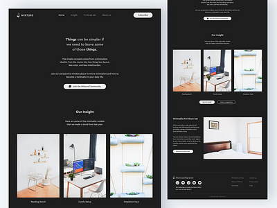 Minture (Minimalism Furniture) Website