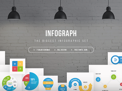 Infographic set - Infograph elements freebie freebies graphicriver infographic infographics presentation vector
