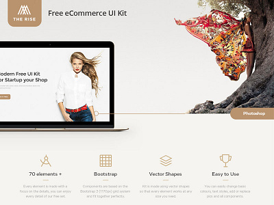 Free eCommerce UI Kit freebie freebies psd template site elements ui elements ui kit ux web elements web template