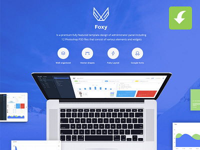 Foxy Free Admin Panel / Dashboard UI Kit 