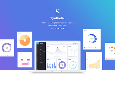 Synthetic Admin Dashboard UI Kit 2017 admin admin dashboard backed cms cool dashboard new trendy ui kit