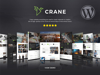 Crane Multipurpose Wordpress Theme creative ecommerce multipurpose new site theme trendy ui web wordpress wordpress theme