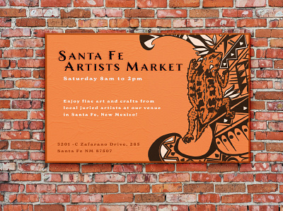 Redesign Santa Fe Artists Market branding design graphic design illustration typography vector