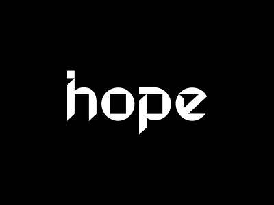 Hope branding design geometric hope logo logo design minimal typography vector wordmark