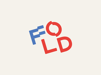 Fold branding flag fold logo logo design mark minimal vector wordmark