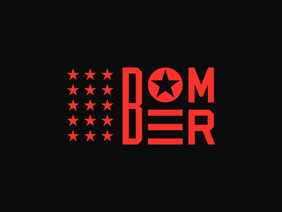 Bomber ✈✈✈ bomber branding logo logodesign mark minimal vector wordmark