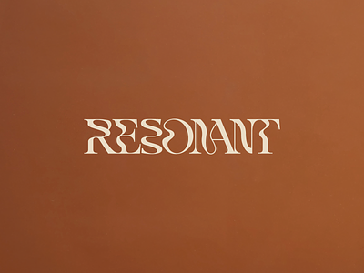 Resonant arn° branding custom design font letters logo minimal resonant type typography vector wordmark