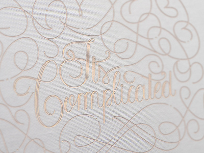 Cute, but complicated lettering script lettering swash type