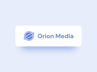 Orion Media - Logo Design branding flat flat color logo logo design media logo purple space logo