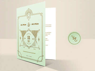 Wedding invitation brandon grotesque mr ipsum wedding