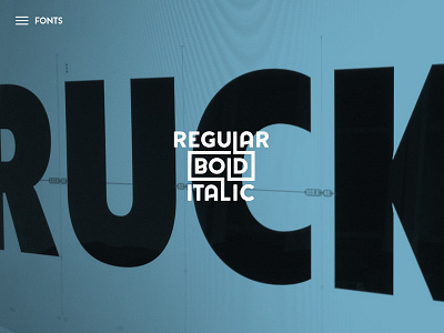 Regular Bold Italic bold fonts italic regular rucksack type website